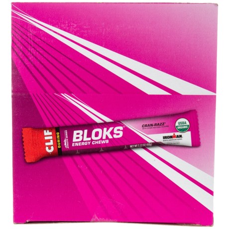 Clif Bar Cran-Razz Bloks Energy Chews - Box of 18
