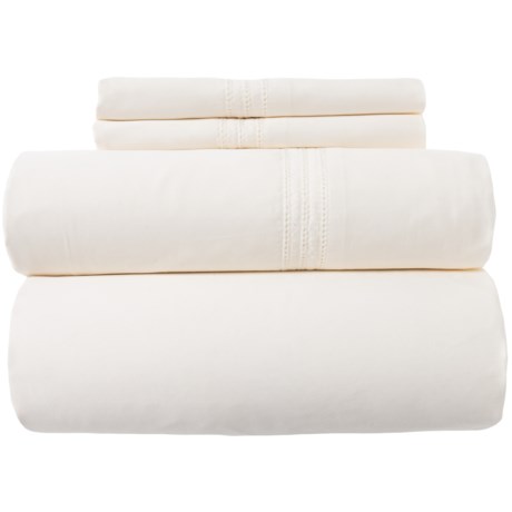 DownTown Made in Portugal Ivory Monaco Sheet Set - California King, Egyptian Cotton