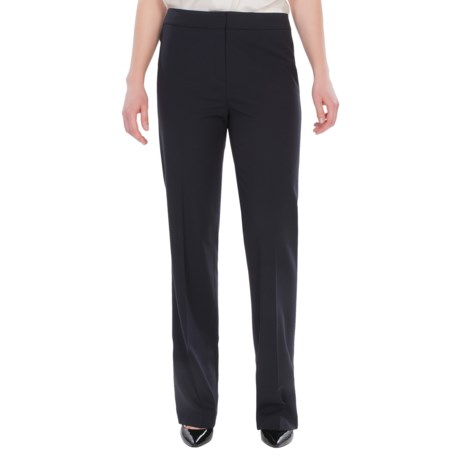 Lafayette 148 New York Contemporary Stretch Wool Classic Pants - Straight Leg (For Women)