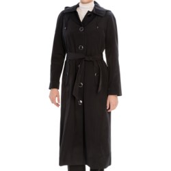 London Fog Full-Length Faux-Silk Trench Coat - Zip-Out Lining (For Women)