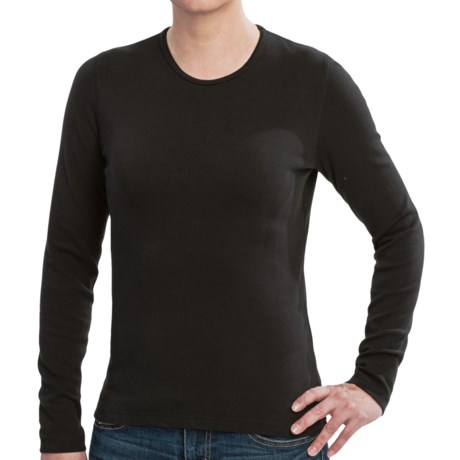Specially made Stretch Cotton T-Shirt - Long Sleeve (For Women)