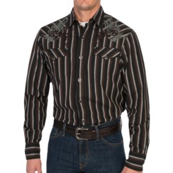 Tin Haul Skull Stripe Shirt - Snap Front, Long Sleeve (For Men)
