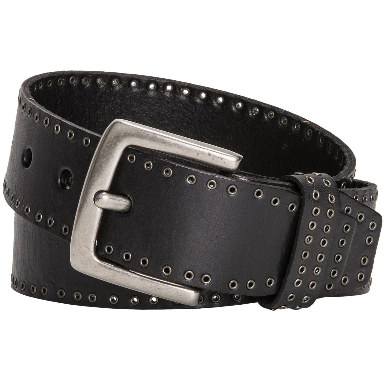 Danbury Grommet-Trim Leather Belt (For Women) 6700X - Save 54%