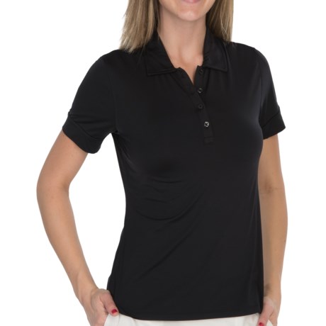 Fairway & Greene Annika Tech Jersey Polo Shirt - Short Sleeve (For Women)