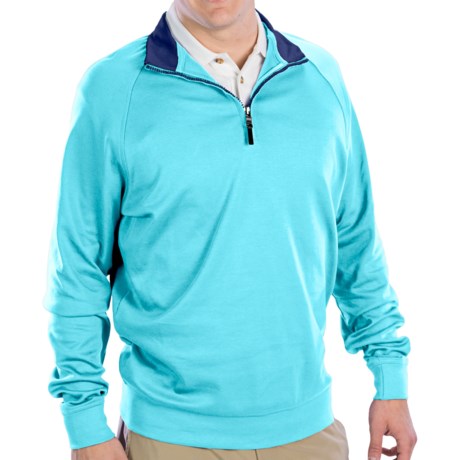 Fairway & Greene Luxury Shirt - Interlock Cotton, Zip Neck, Long Sleeve (For Men)