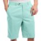 Fairway & Greene Washed Silk-Cotton Twill Shorts - Flat Front (For Men)