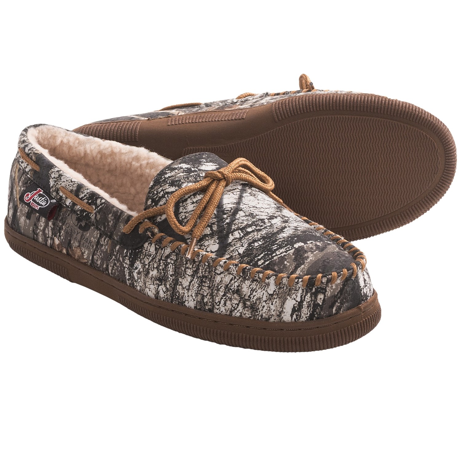 Justin Boots Mossy Oak® Moccasin Slippers (For Men) 6723A - Save 50%