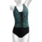 Longitude Shirred Ruffle Trim One-Piece Swimsuit (For Women)