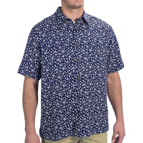 Toscano Silk Blend Floral Print Shirt (For Men) 6822U - Save 66%