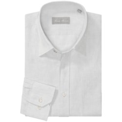 Toscano Linen Chambray Shirt - Hidden Button-Down, Long Sleeve (For Men)