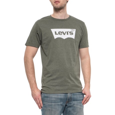 Levi's Heather Green Batwing T-Shirt - Short Sleeve (For Men)