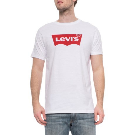 Levi's White Batwing T-Shirt - Short Sleeve (For Men)