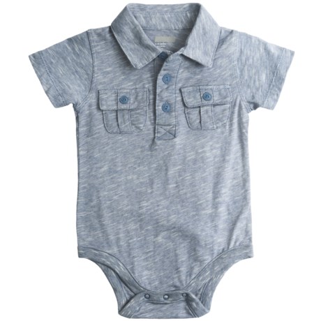 Specially made Marled Stripe Baby Bodysuit - Short Sleeve (For Infant Boys)