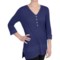 August Silk Hybrid Shirt - 3/4 Sleeve (For Women)