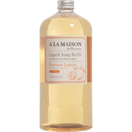 A La Maison Provence Lemon Liquid Hand and Body Soap Refill - 33.8 oz.