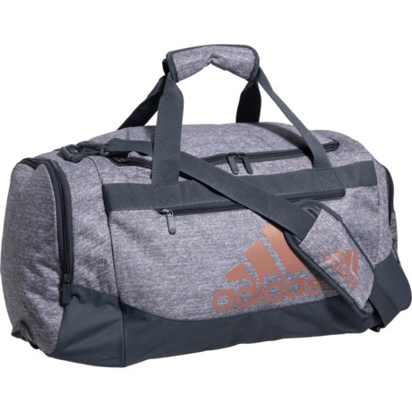 adidas Defense 2 Duffel Bag - Medium, Jersey Grey-Onix Grey-Rose Gold