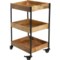 Sagebrook 3-Tier Wood Storage Cart - 17x28”