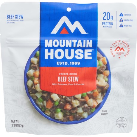 Mountain House Beef Stew Camp Meal - 2 Servings