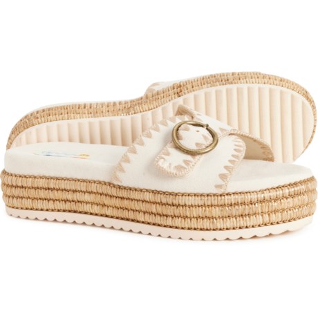 C&C California Barista Flatform Whipstitch Buckle Sandals (For Women)