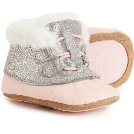 Robeez Infant Girls Fashion Winter Boots - Leather