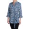Foxcroft Zebra Print Tunic Shirt - 3/4 Sleeve (For Women)