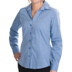 Foxcroft Wrinkle-Free Cotton Herringbone Shirt - Long Sleeve (For Women)