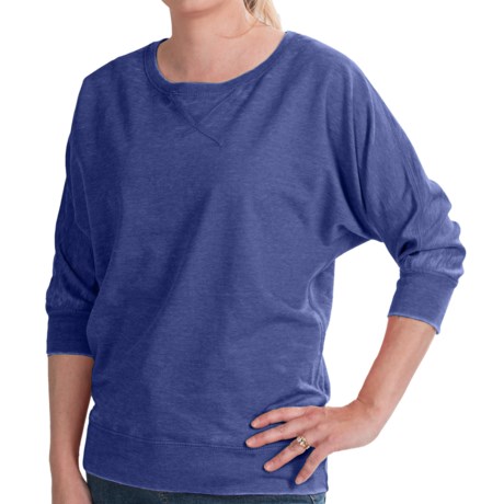 FDJ French Dressing French Terry Top - 3/4 Dolman Sleeve (For Women)