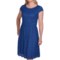 Isabella Chetta B Textured Lace Overlay Dress - Short Sleeve (For Women)