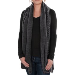 Neve Grace Cable-Knit Scarf - Wool-Blend (For Women)