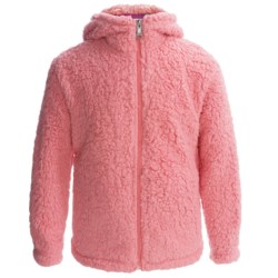 White Sierra Fuzzy Wooly Hoodie (For Little and Big Girls)
