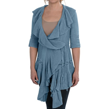 Aventura Clothing Francesca Cardigan Sweater - 3/4 Sleeve, Tie Waist (For Women)