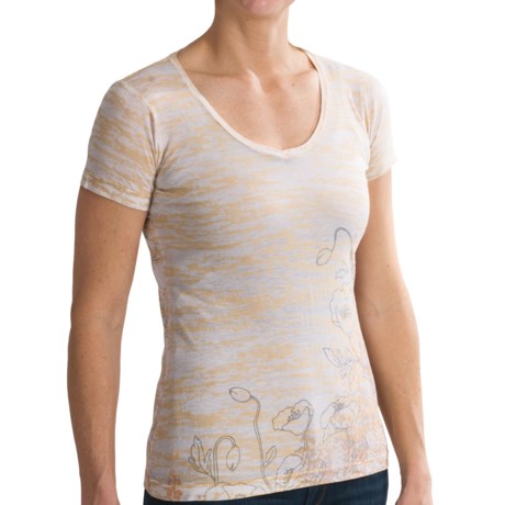 Aventura Clothing Poppy Field T-Shirt - Short Sleeve (For Women)