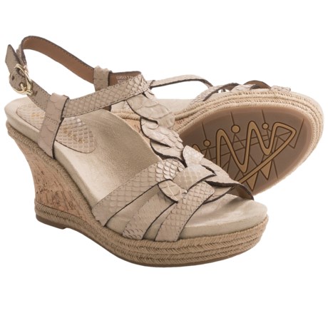 Earthies Corsica Wedge Sandals (For Women)