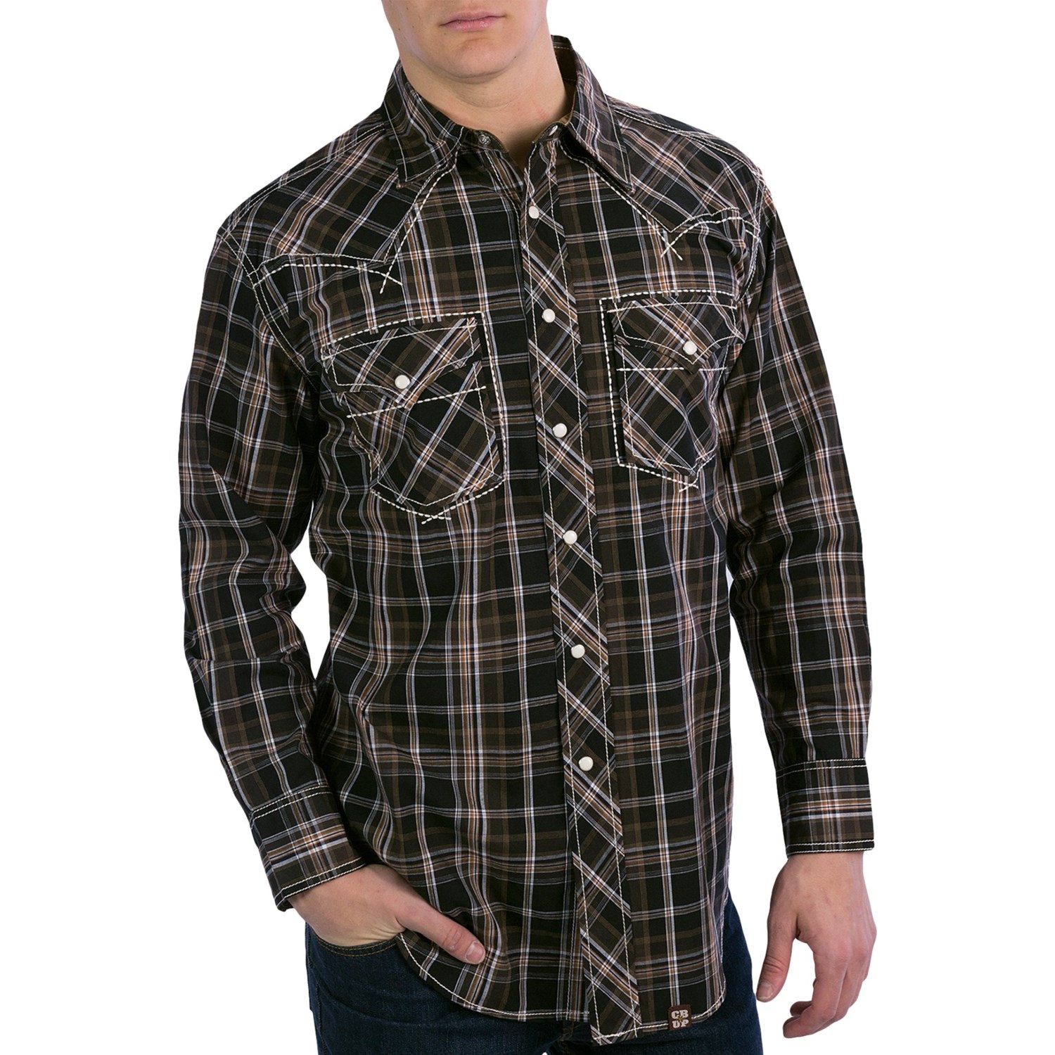 Cowboy Up Plaid Snap Shirt (For Men) 7104G - Save 35%