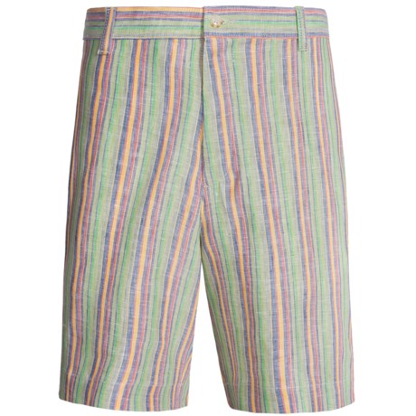 Berle Charleston Khakis Linen Shorts (For Men)