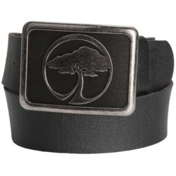 Arbor Direwood Leather Belt - Large Icon Buckle (For Men and Women)