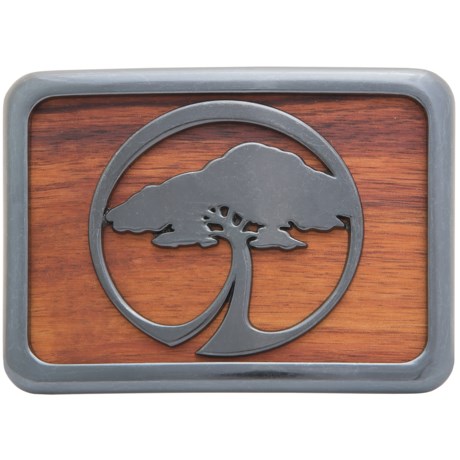 Arbor Koa Icon Belt Buckle (For Men and Women)