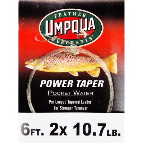 Umpqua Feather Merchants Power Pocket Water Leader - Tapered, 6’