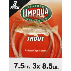 Umpqua Feather Merchants Trout Leader - 7.5’, Tapered, 3-Pack