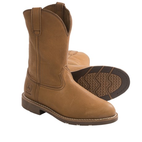John Deere Footwear 11” Work Boots - Leather (For Men)