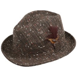 San Diego Hat Company Speckled Tweed Fedora Hat (For Women)