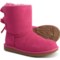UGG® Australia Pink Azalea Bailey Bow II Boots - Sheepskin (For Girls)