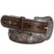 Roper Rose Inlay Belt - Distressed Leather (For Women)