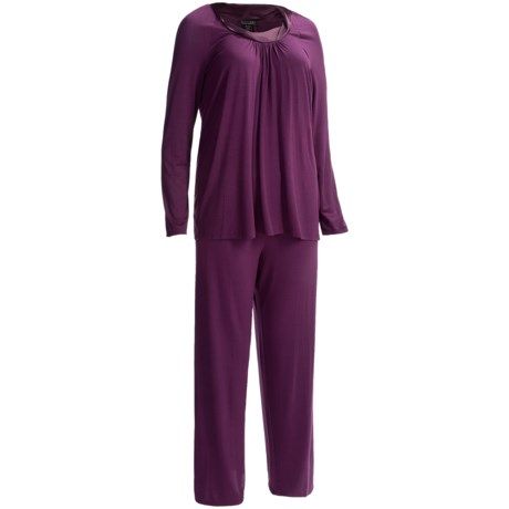 Carole Hochman Midnight by  Forever and Always Pajamas - Long Sleeve (For Women)