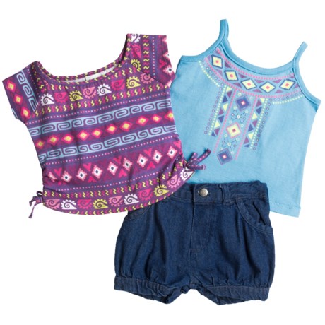 Baby Togs Tank, T-Shirt and Shorts Set - 3-Piece (For Infant Girls)