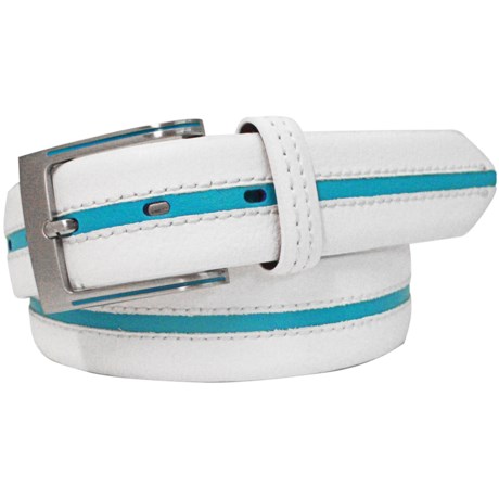 PGA Tour Middle Stripe Leather Belt (For Men)