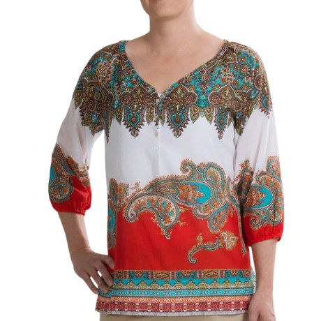 Tommy Bahama Kasbah Paisley Shirt - 3/4 Sleeve (For Women)