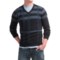 Toscano Newbury Plaid Sweater - Merino-Acrylic, V-Neck (For Men)