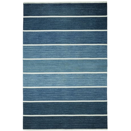 HRI Kabash Collection Reversible Area Rug - 8x10’, Hand-Loomed Wool