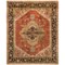 HRI Serapi Hand-Knotted Wool Pile Area Rug - 9x12’, Heritage Collection